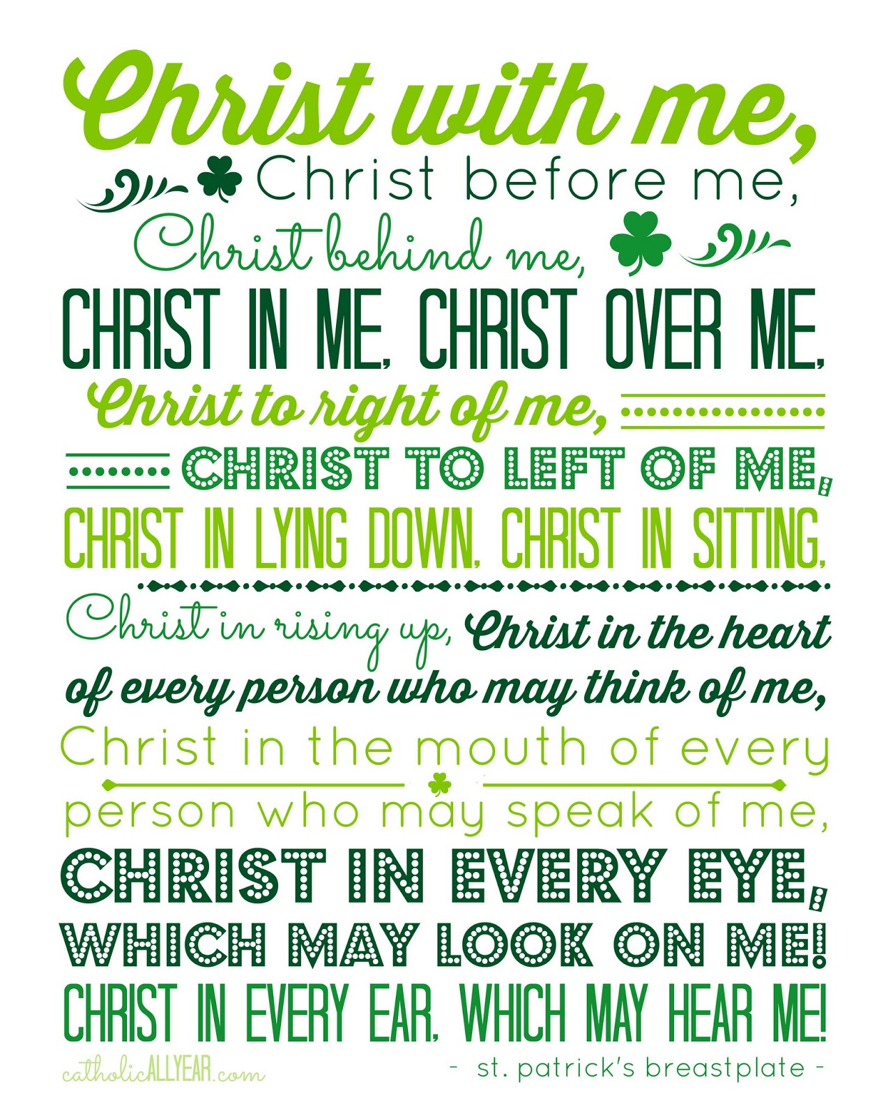 Prayer Of St Patrick Printable Printable Word Searches